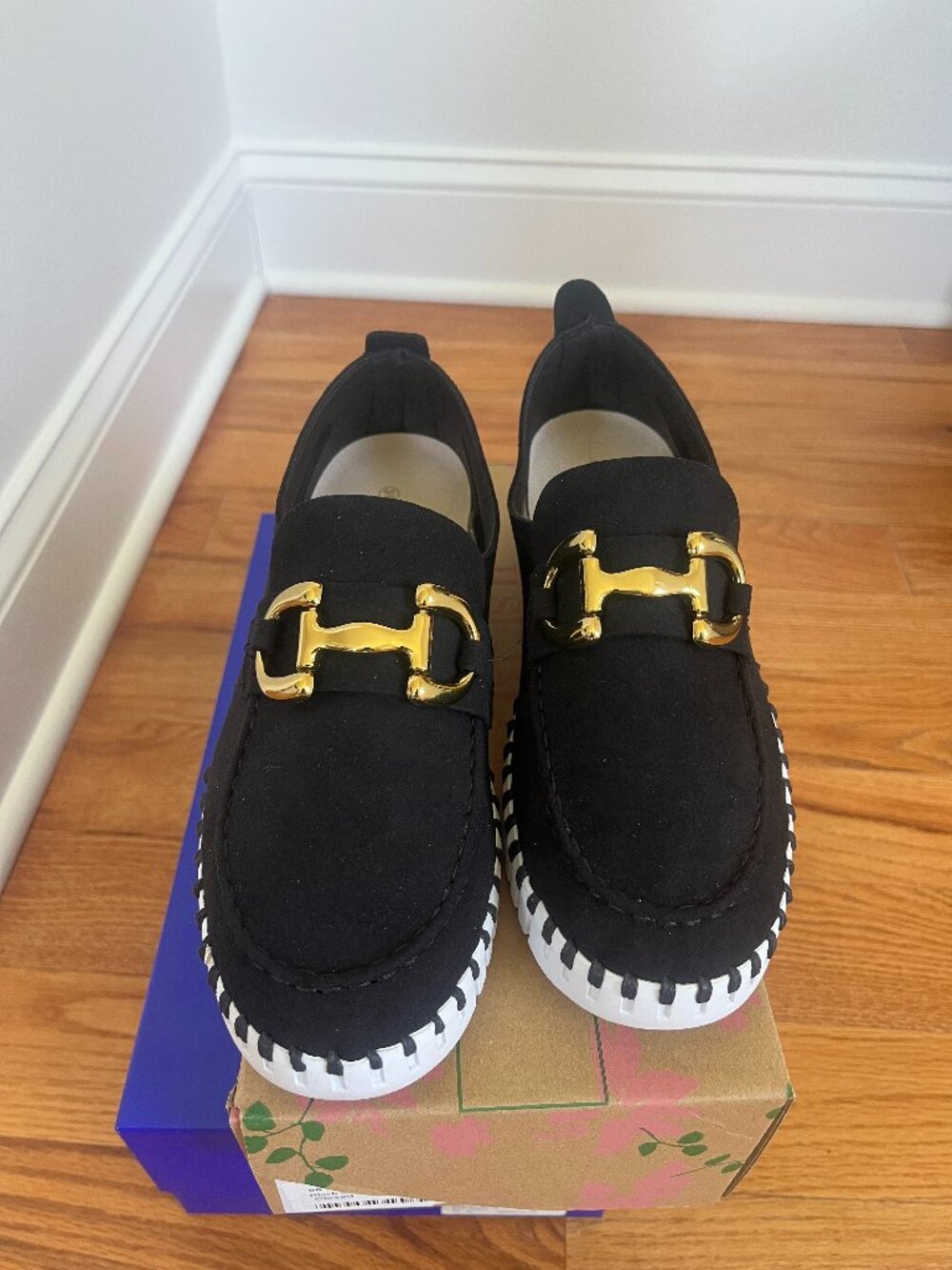 Ilse Jacobsen Hornbæk Black Slip-On Bit Loafers / Sneaker Flats - Size 39 (New)